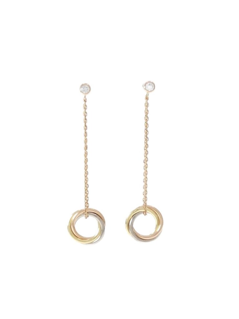 Cartier Trinity Earrings Pink